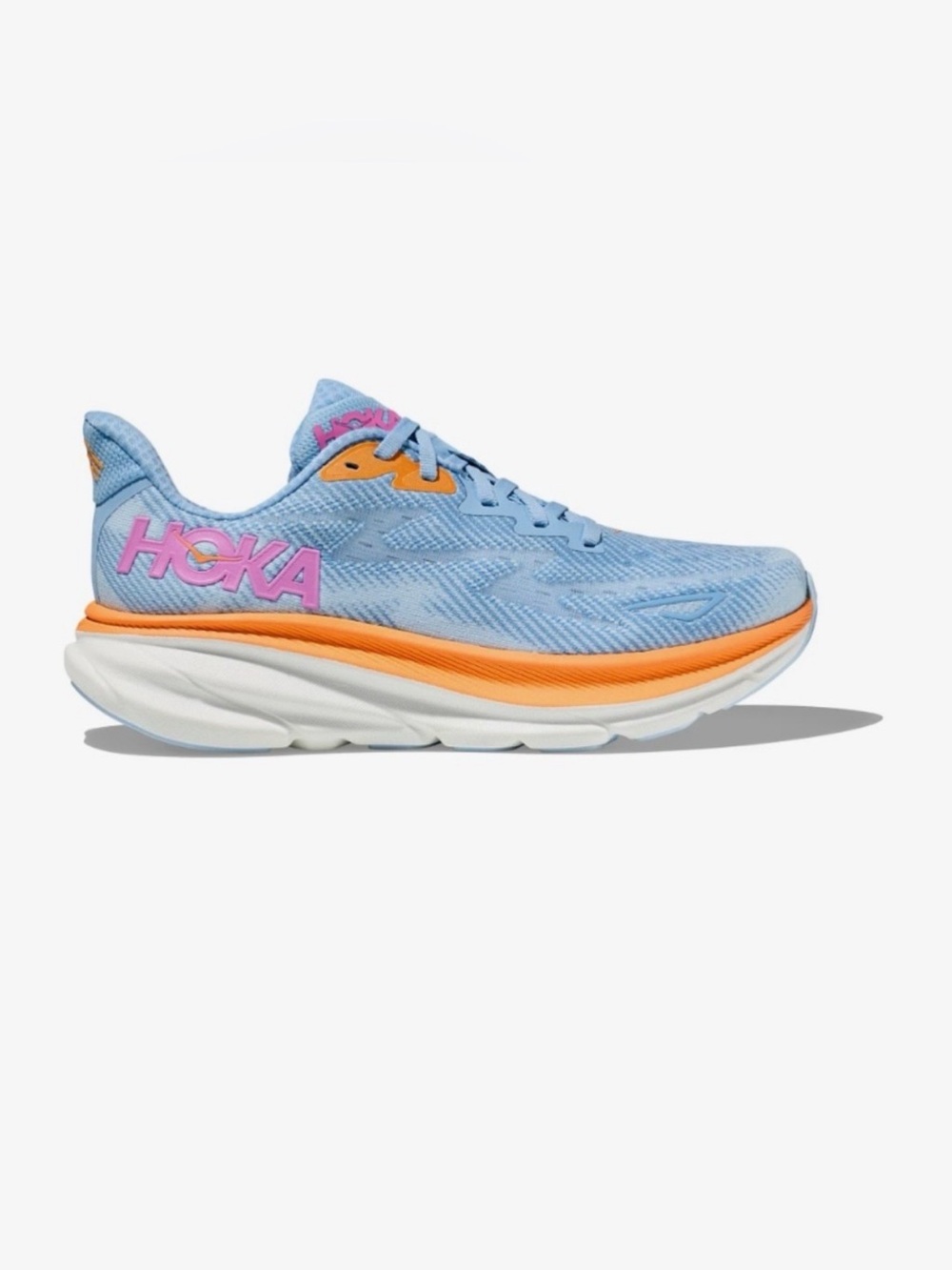 Hoka Clifton 9 Blue and Peach Size Womens 7.5